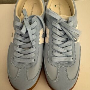 Madden Girl Light Blue Sneakers with White Accent